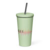 Insulated tumbler with a straw - Image 7