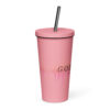 Insulated tumbler with a straw - Image 5